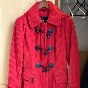 Coral / Red Women’s Peacoat